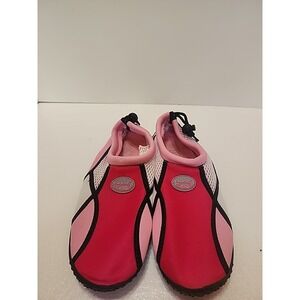Easyso Pink And White Honeycomb Mesh Slip-on Aqua Shoes. Small Spot On Insole‎